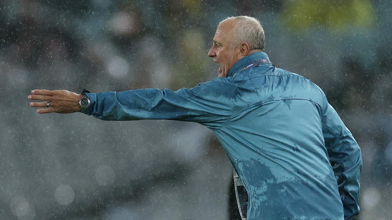 Socceroos coach Graham Arnold is under pressure to keep his job. Picture: Cameron Spencer/Getty Images