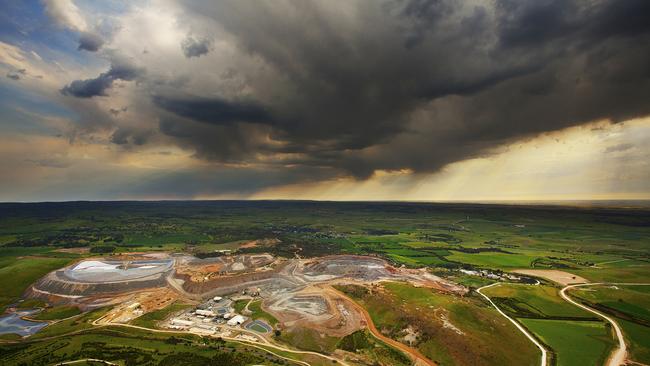 An aerial image of the Kanmantoo mine. Picture: supplied