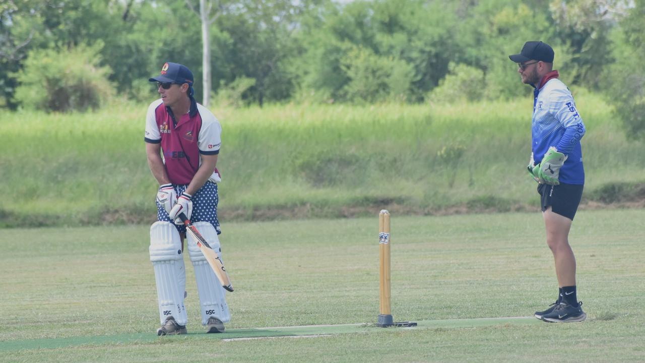 Poddy's XI versus PC Units at Rockhampton Cricket's Country Carnival on January 27, 2025.