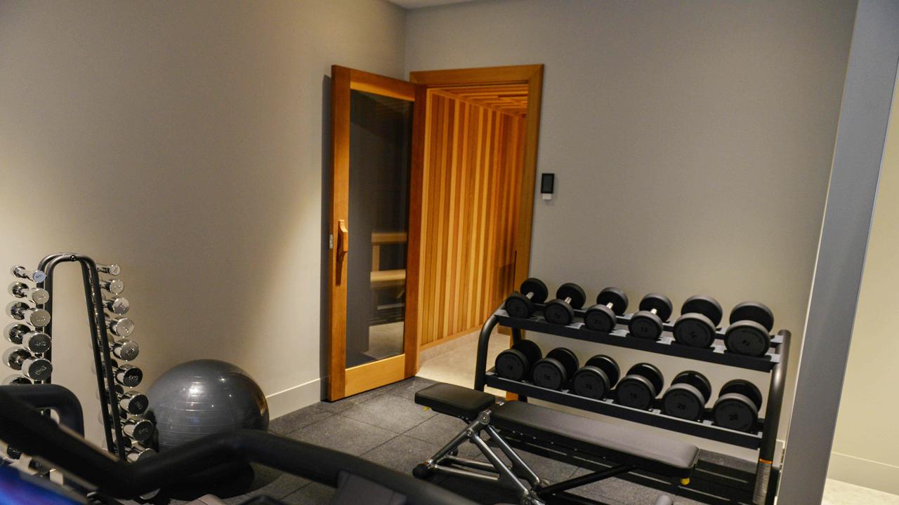 Workout facilities in The Grace Villa two bedroom suite. Photo: Brenton Edwards