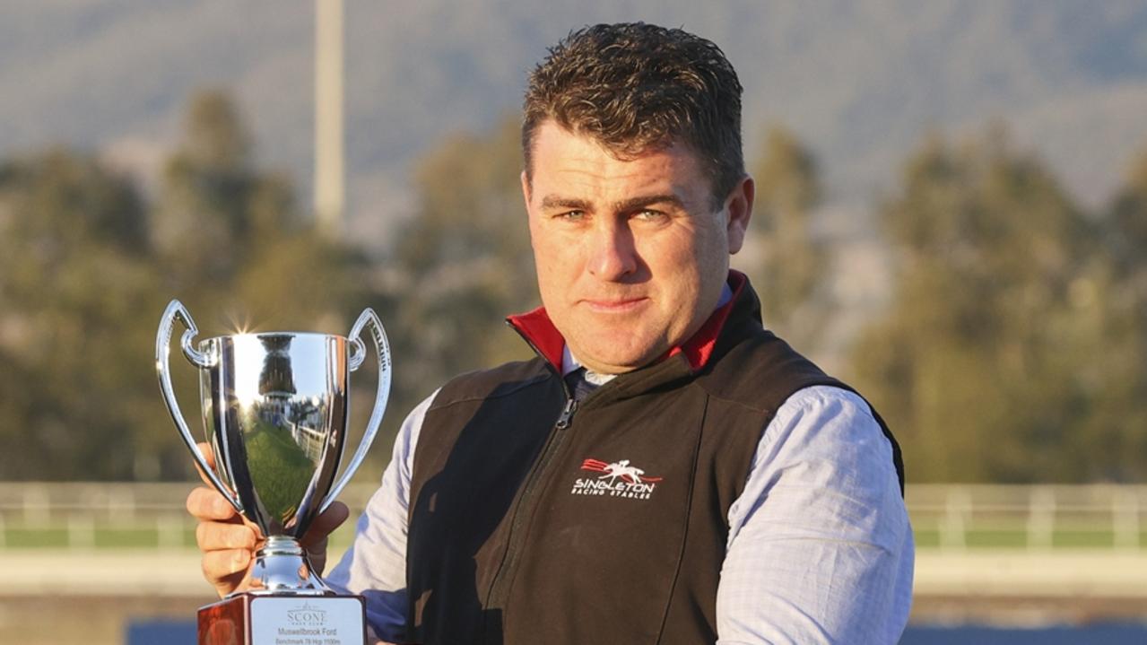 Trainer Scott Singleton is chasing an early Christmas present when he heads to Tamworth on Sunday with some handy chances. Picture: Bradley Photos