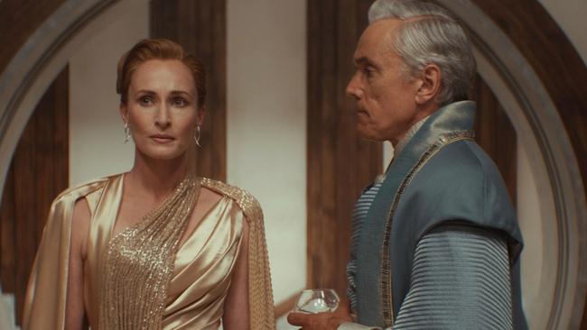 Genevieve O’Reilly and Ben Miles in this season of Andor. Picture: Disney Plus \