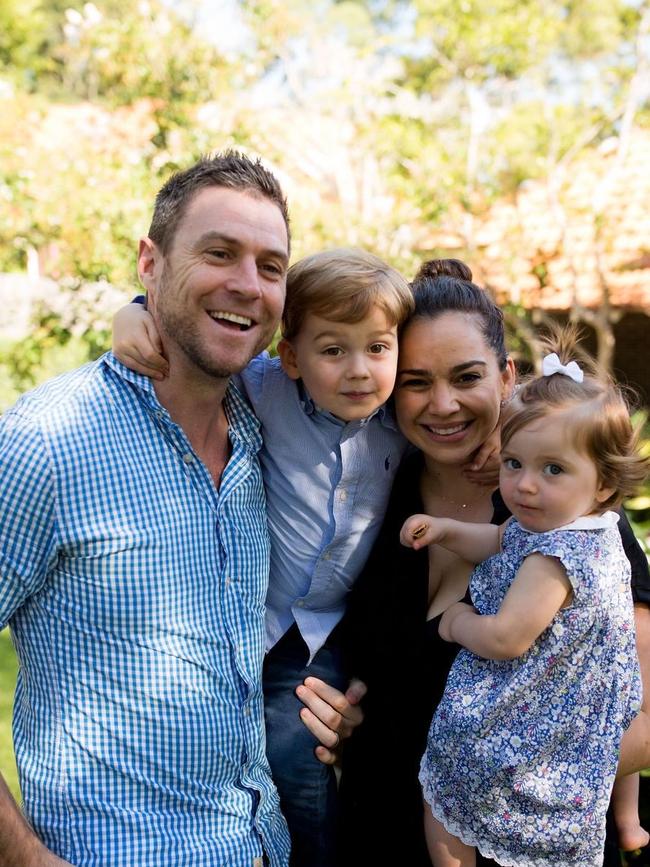 Dr Hugh Porter with his wife, Isobel, and their children Ned and Hallie