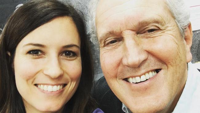 Signer songwriter Missy Higgins with the father Chris Higgins. Picture: Instagram