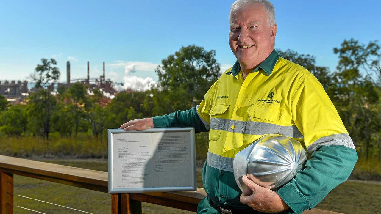 Ross Greenhalgh is retiring after working 43 years at Queensland Alumina Limited in Gladstone. Picture: Matt Taylor GLA040718ROSS