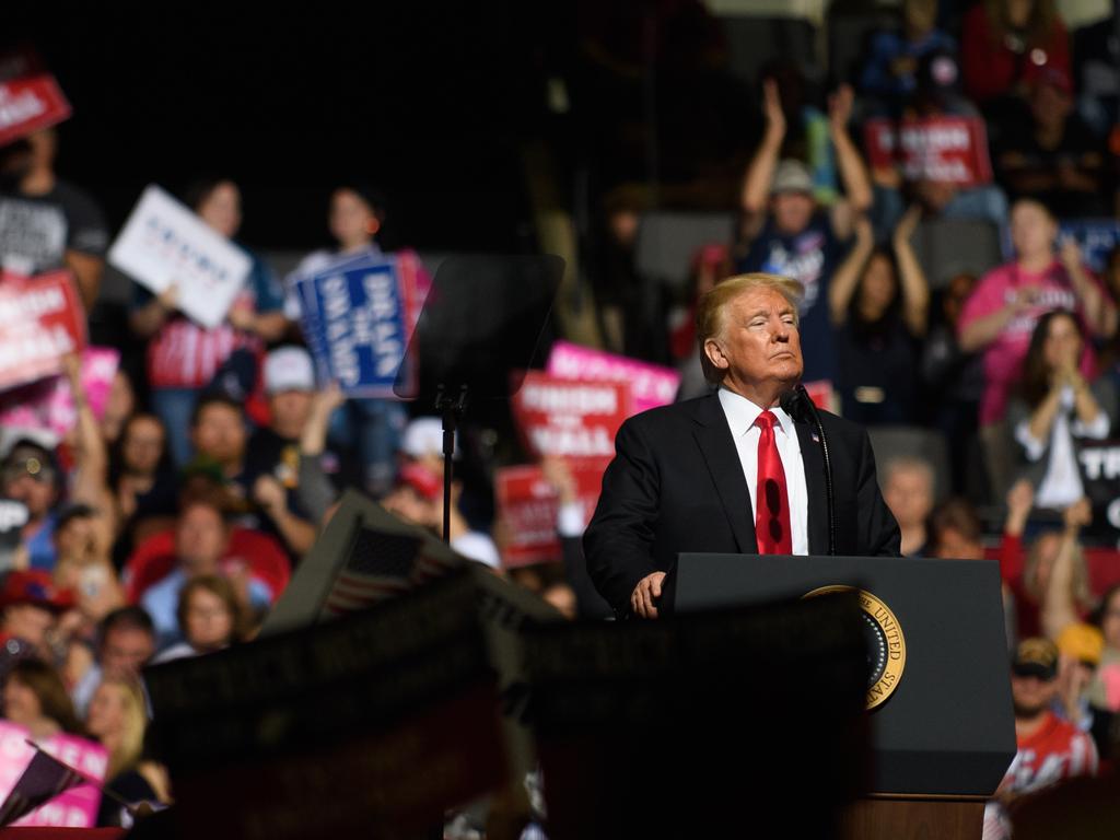 Donald Trump made the remarks at a rally in West Virginia. Picture: Getty Images/AFP