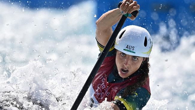 Australia's Jessica Fox on her way to winning gold in Tokyo.