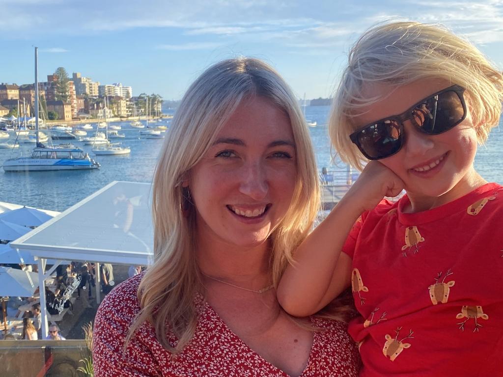 Lisa Hollinshead with son Albie, 5. Picture: Supplied