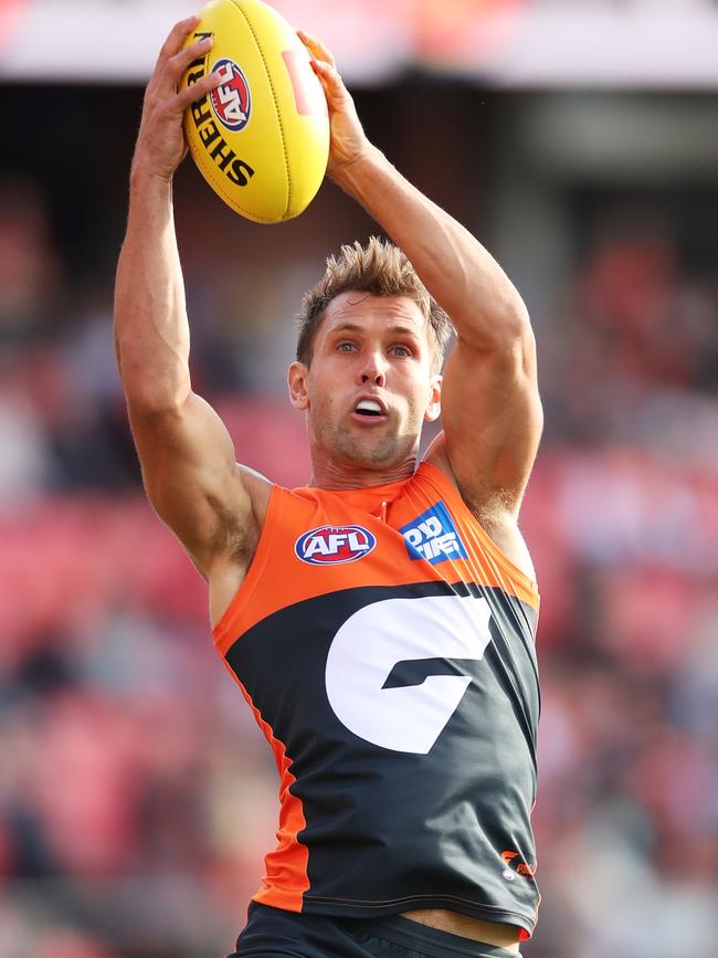 Matt de Boer playing for the Giants.