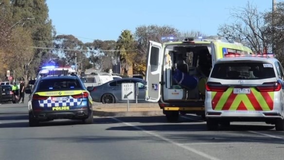 A motorcyclist is fighting for life after a collision in Shepparton. Picture: Crime Watch Victoria