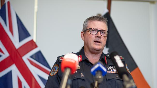 NT Police Commissioner Jamie Chalker is among other high profile witnesses expected to appear at the trial of former NT Police Assistant Commissioner Peter Bravos. Picture: Che Chorley