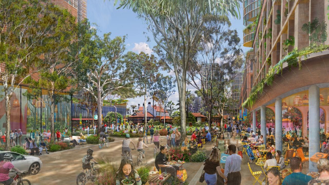 Aa new master plan aims to turn Sydney Olympic Park into a bustling neighbourhood. Picture: Supplied by the NSW government