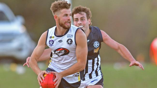 Jesse Tardio in action for the Northern Football League. Picture: Stephen Harman