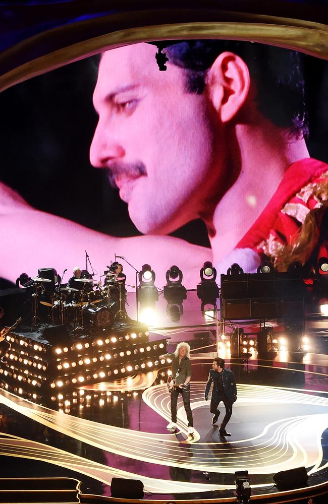 Adam Lambert + Queen perform onstage during the 91st Annual Academy Awards, February 24, 2019. Photo by Kevin Winter/Getty Images