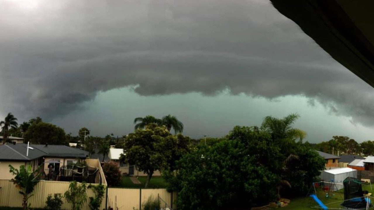 As the storm front rolled into Kippa Ring. Picture: Jason Bird