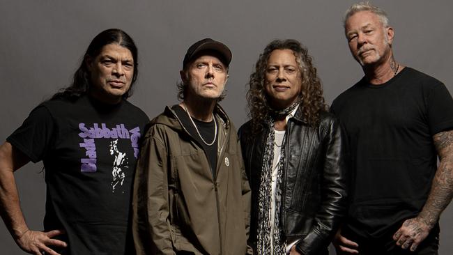 The world's biggest metal band Metallica will tour Australia in 2025. Picture Ross Halfin / Supplied.