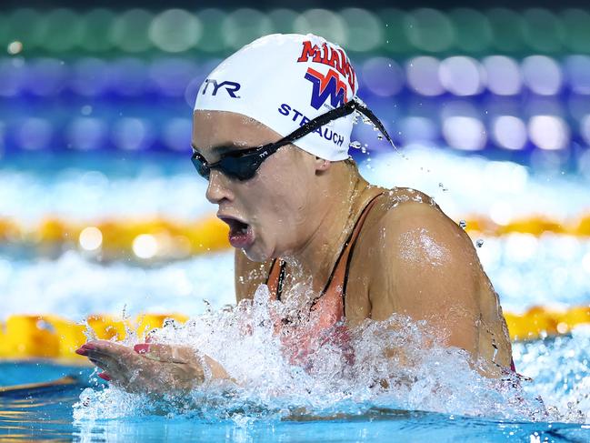 BRISBANE, AUSTRALIA - JUNE 14: Jenna Strauch of Queensland competes in the WomenÃ¢â¬â¢s 200m Breaststroke Final during the 2024 Australian Swimming Trials at Brisbane Aquatic Centre on June 14, 2024 in Brisbane, Australia. (Photo by Quinn Rooney/Getty Images)