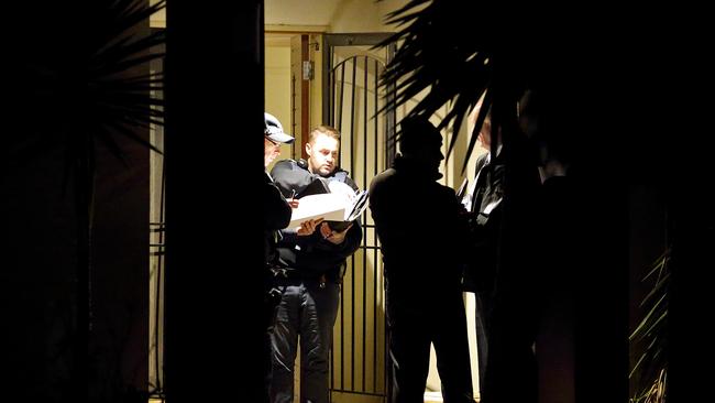 Police at the scene of a home invasion at Kurunjang. Photo: Patrick Herve