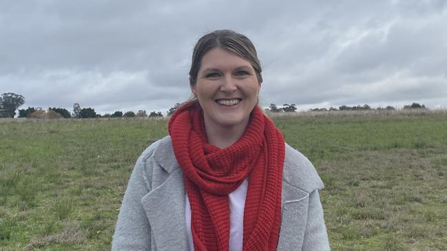 Rosewood Grove Action Group committee member Rebecca Davey in Spears Dr, Dubbo.