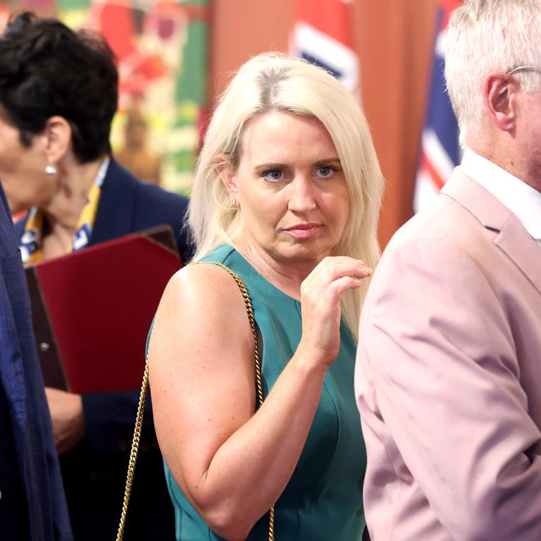 Kate Jones at Government House as Steven Miles is sworn in as Premier. Photo Steve Pohlner