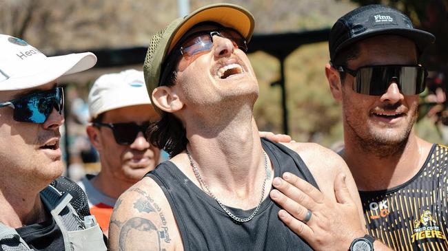 Beau Robertson pictured after completing the 100km run. Picture: Trevor Worden