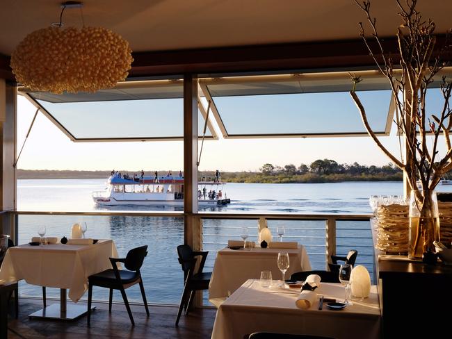 Acclaimed fine diner, Wasabi, occupying prime real estate along the Noosa River, is up for sale. Picture: Lachie Millard