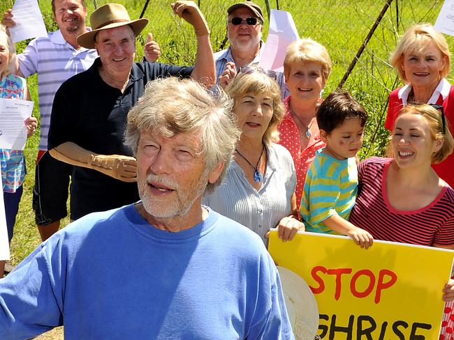 Warriewood Residents Association president Chris Hornsby in 2014 after a density of 98 dwellings per hectare in Warriewood was knocked back. The association would now like to see a promised community centre built in the area.