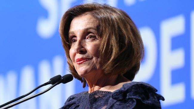 Speaker Nancy Pelosi admitted last week they’ve been working on impeaching Trump for almost three years. Picture: Bennett Raglin/Getty