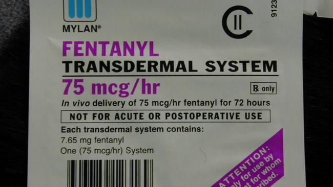 Fentanyl pain-relief patch. Picture: Supplied