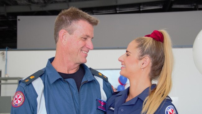 Andrew Ryan and his daughter Madolyn, who also works for NSW Ambulance.
