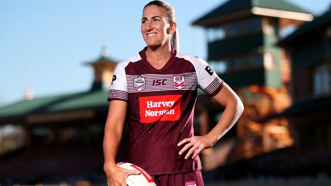 Queensland star Ali Brigginshaw has been named skipper of the Maroons. Picture: Phil Hillyard