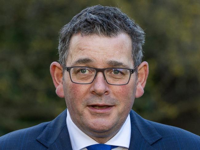 MELBOURNE AUSTRALIA - NewsWire Photos JULY 27, 2023: Daniel Andrews At a press conference in the gardens of parliament. The newly elected First People's Assembly is in parliament gardens.  Picture: Herald Sun  / Jason Edwards for NCA Newswire