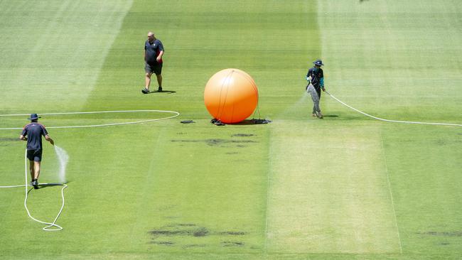 Beach party on the hallowed MCG turf, anyone? Picture: Jay Town