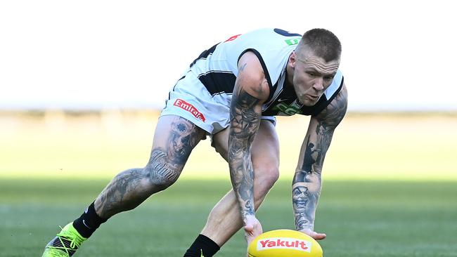 Collingwood star Jordan De Goey has learnt his fate after pleading guilty to a slew of driving charges. Picture: Quinn Rooney