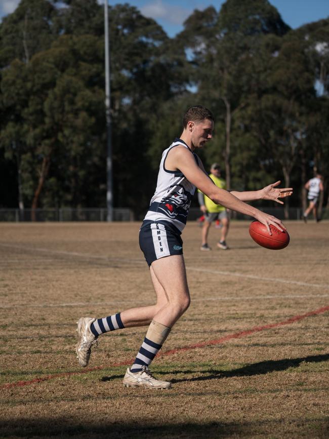 William Foote of the Camden Cats in the U19s Mens Div 2 grand final. Picture: Contributed