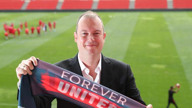 Former Adelaide United boss Piet van der Pol at Hindmarsh. Picture: File