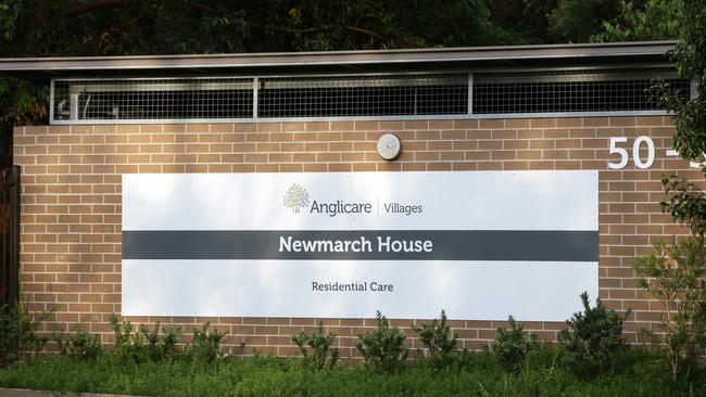 Anglicare Newmarch House a nursing home in Caddens where a nurse went to work for six days while feeling unwell and has since tested positive for coronavirus. Picture: Jonathan Ng