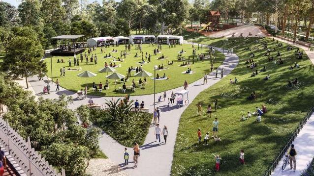 An artist render of what the $13m Wyndham Park redevelopment looks like. Picture: Wyndham Council