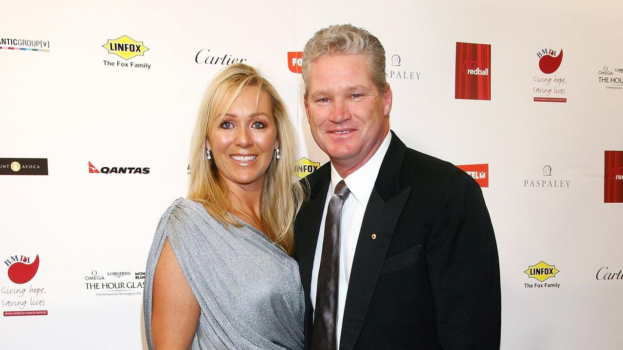 Former cricketer Dean Jones and wife Jane Jones in 2007.