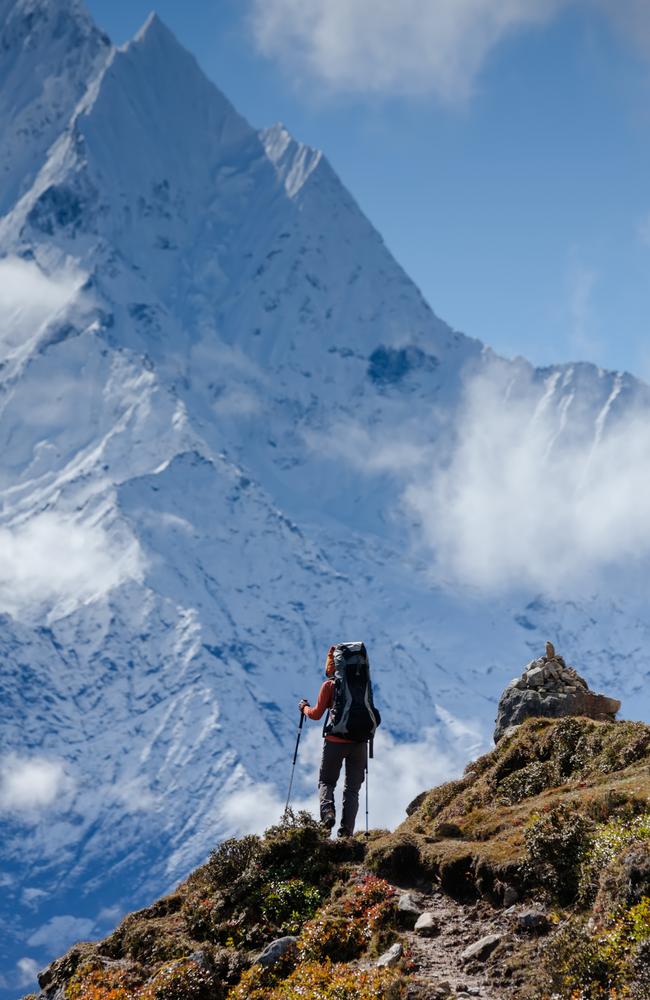 A hiker in the Himalayas. Picture: iStock