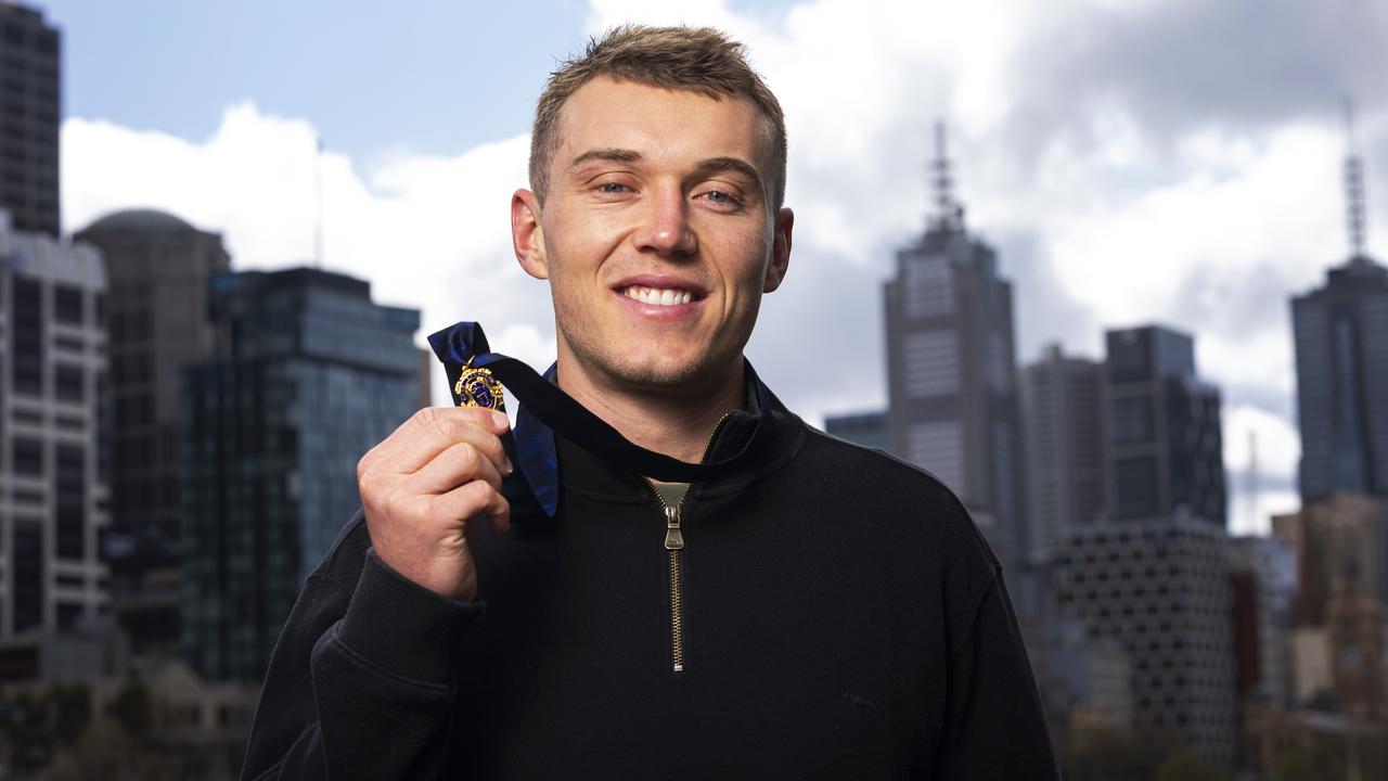 Carlton’s Patrick Cripps has added the club award to his Brownlow Medal. Picture: Daniel Pockett/Getty Images