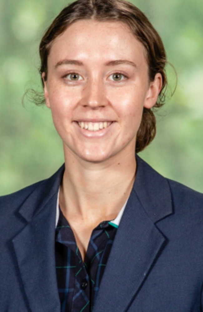 Matthew Flinders Anglican College captain Zoe McKenzie