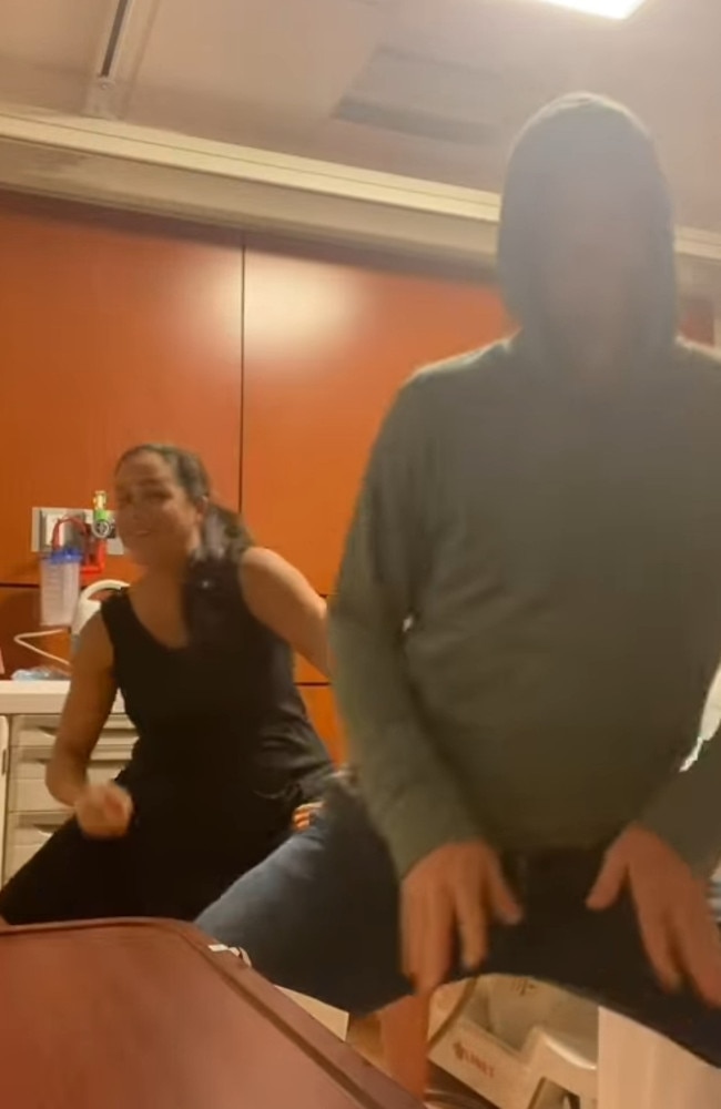 The former actress and her hoodie-wearing prince dropped it low for the camera.