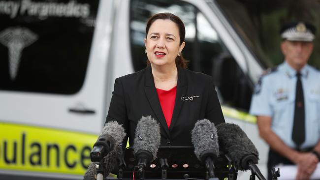 Premier Annastacia Palaszczuk at Parliament House. Picture: Annette Dew