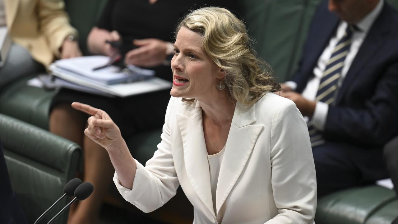 CANBERRA, AUSTRALIA, NewsWire Photos. NOVEMBER 30, 2023: Minister for Home Affairs, Clare O'Neil during Question Time at Parliament House in Canberra. Picture: NCA NewsWire / Martin Ollman