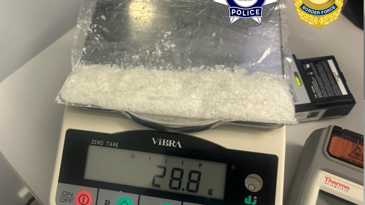 The bag of drugs. AFP have charged three men after an Esky full of meat and meth was discovered at Christmas Island Airport. Picture: Supplied.