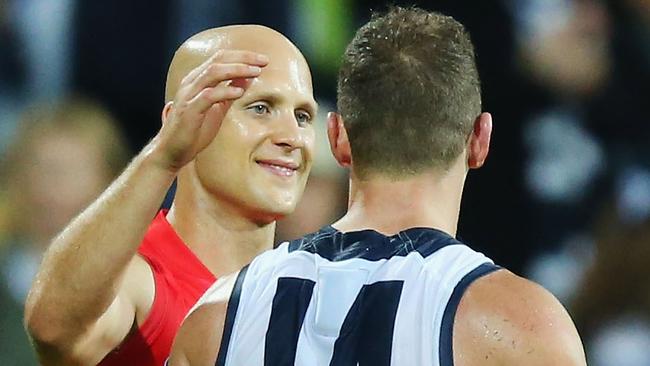 Gary Ablett wants to head back to play with Joel Selwood and the Cats. (Photo by Michael Dodge/Getty Images)