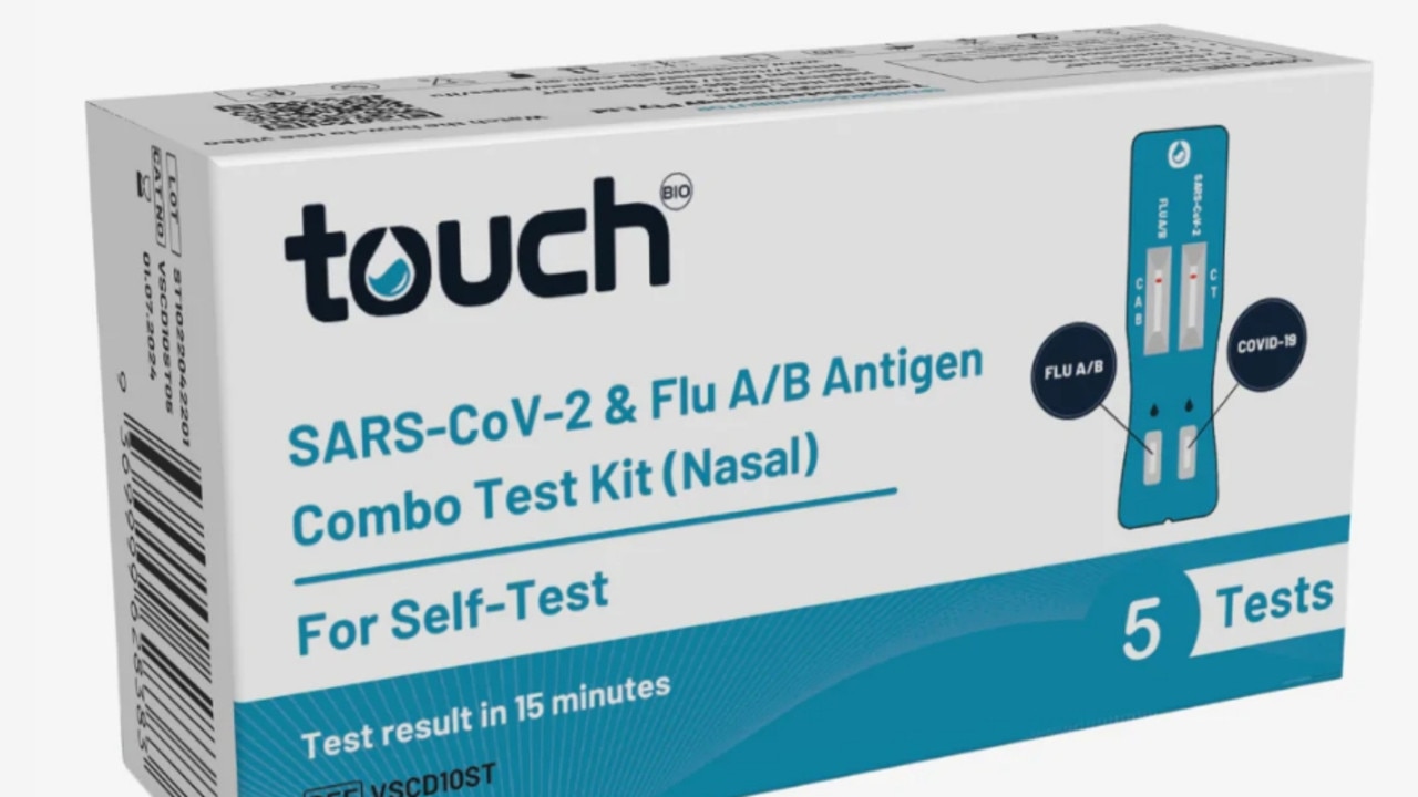 A Covid and Flu Rapid Antigen Combo Test.