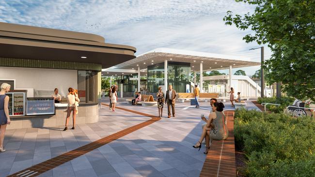 An artists impression of the concourse at the new Union station, replacing Mont Albert and Surrey Hills. File picture.