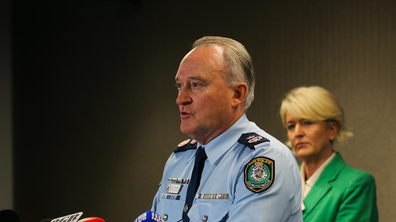 Deputy NSW Police Commissioner Peter Thurtell told reporters the man and boy found dead is being investigated as a murder-suicide. Picture: NewsWire/ Gaye Gerard